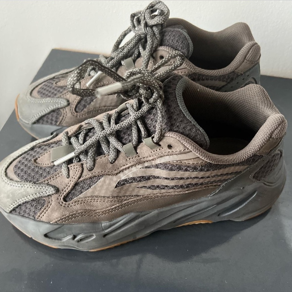 Gray and Brown Athletic Sneakers Size 6